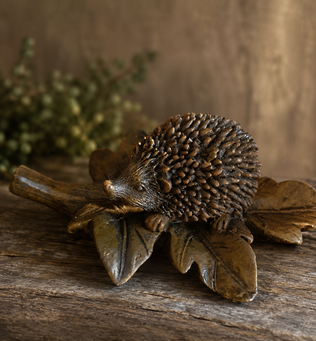Egel bruin blad