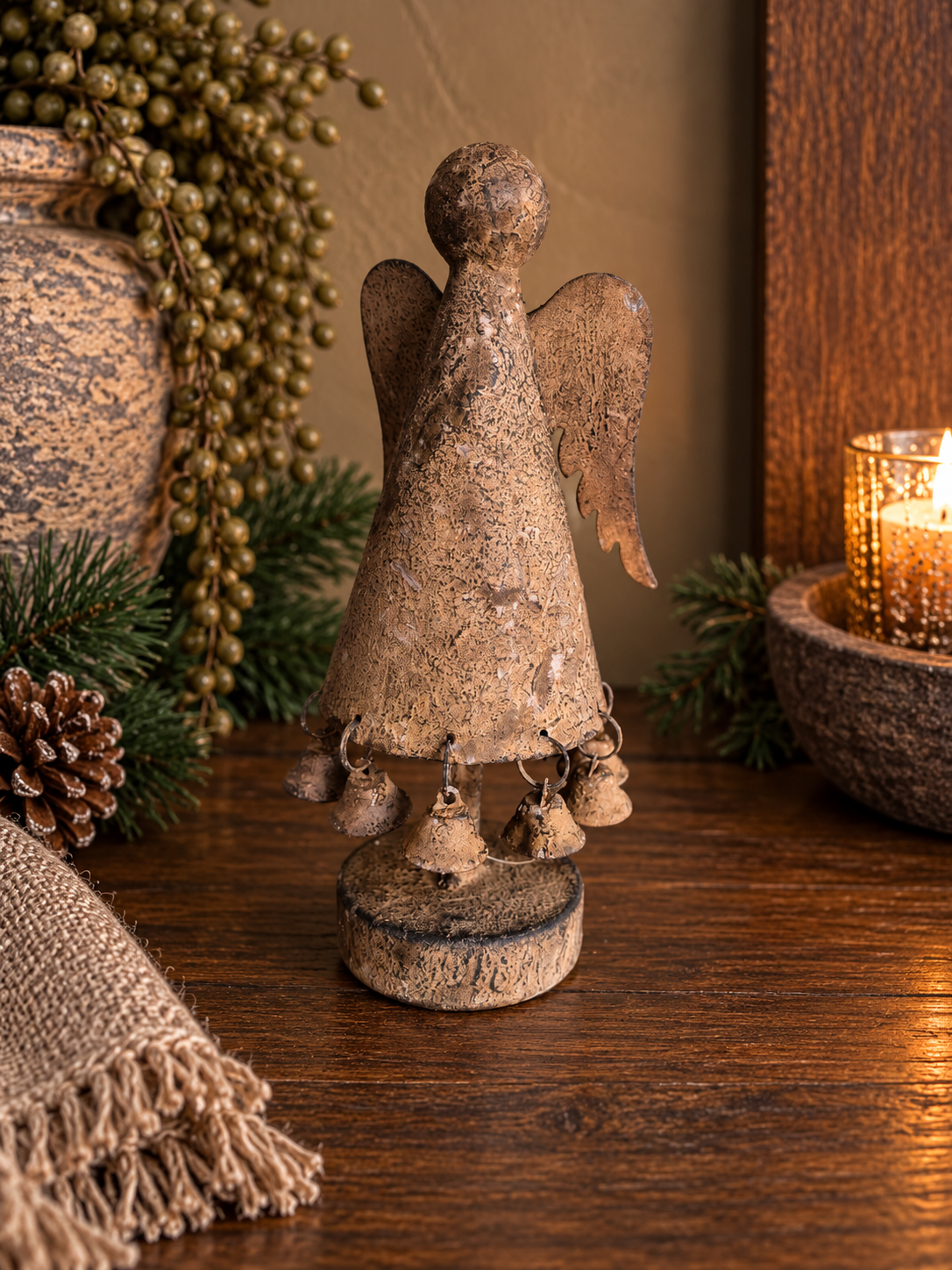 Decoratieve Engel met Belletjes 28cm