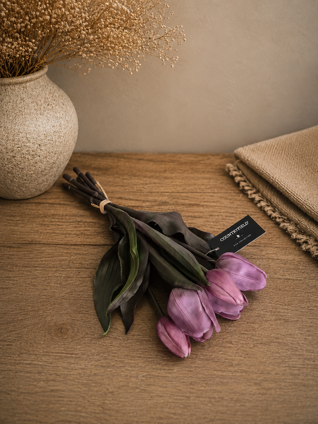 Kunst tulpen paars