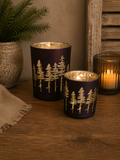 Windlichten Dennenbos Set van 2