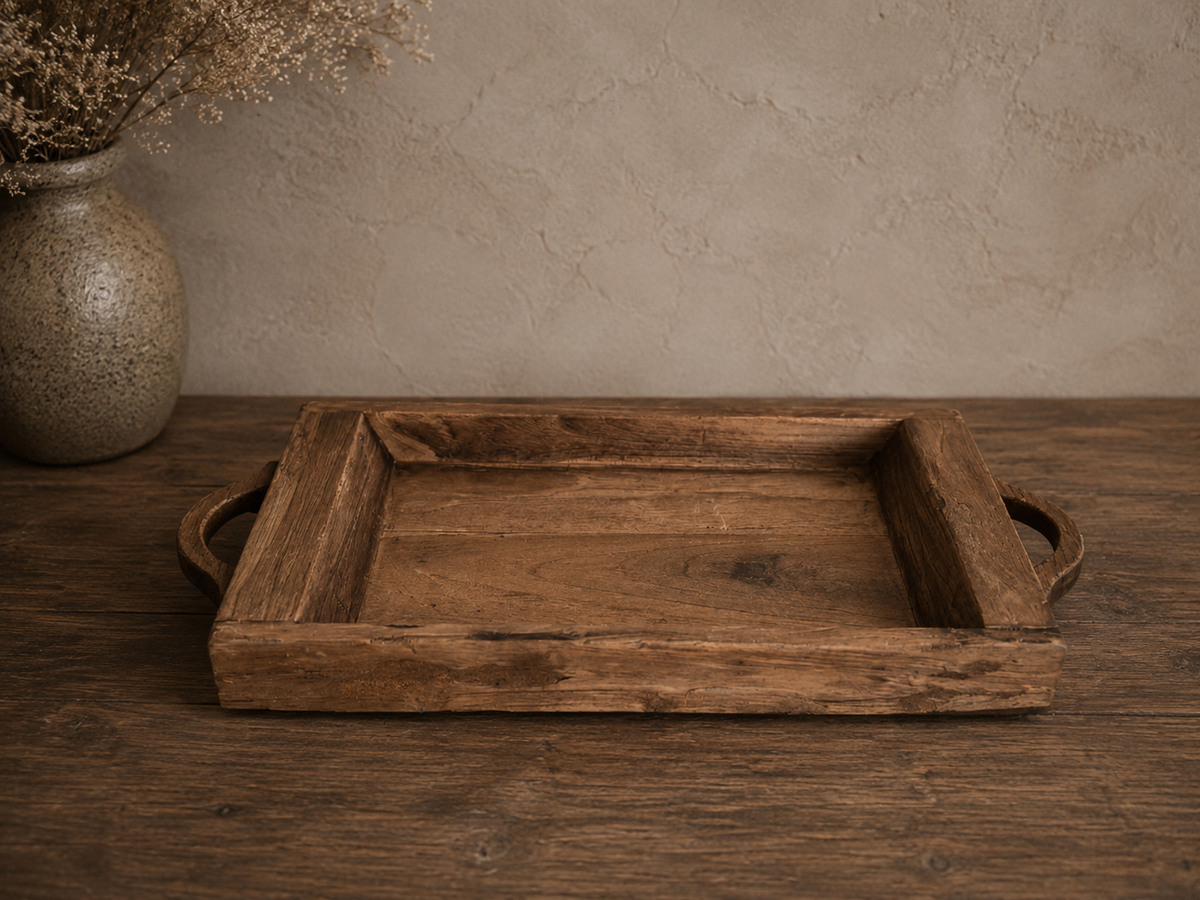Houten decoratief dienblad